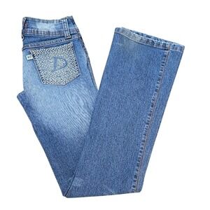 HD The Fashion Junkie Rhinestone Low Rise Embellished Y2K Junior Sz 3‎